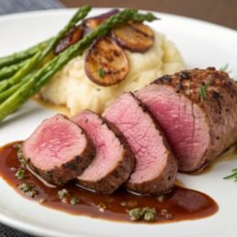 Solomillo de Jabalí con Salsa de Oporto